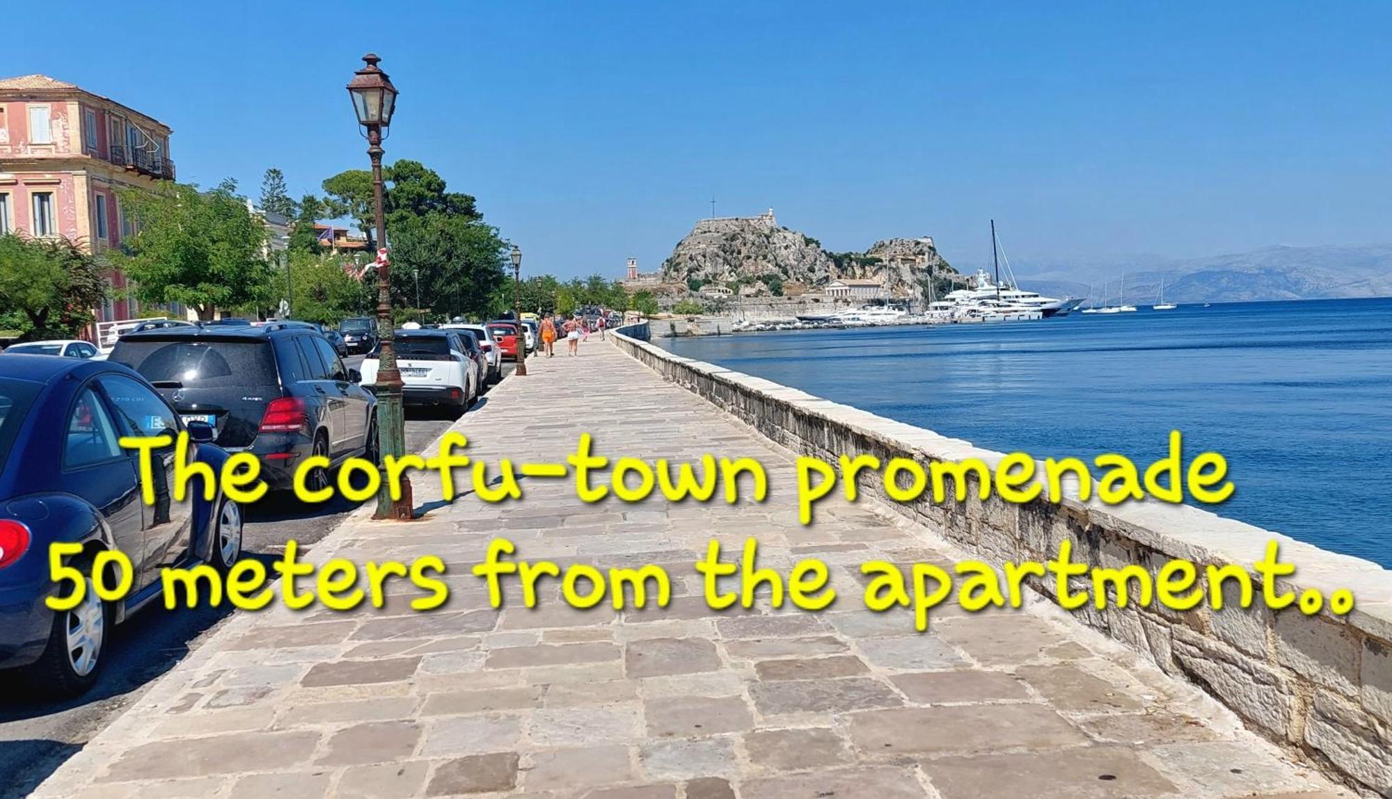 Aay- Best Corfu Town & Sea Apart 2Bedroom Renovated + Lift / Comfy&Design+Wifi Eksteriør bilde